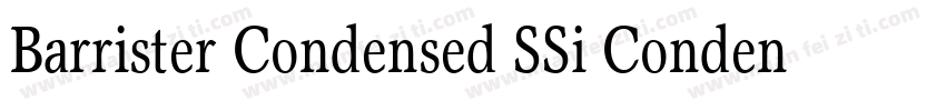 Barrister Condensed SSi Condensed字体转换